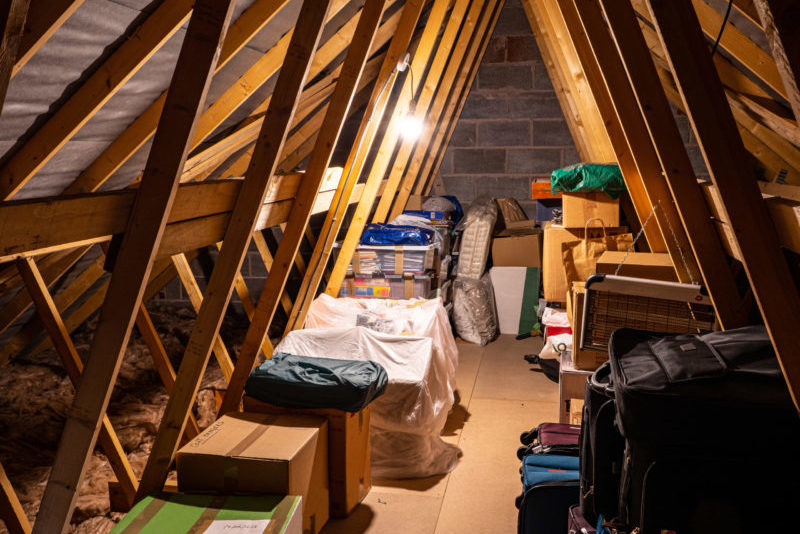 Loftspace in the attic roof of a family home, is a favourite sto